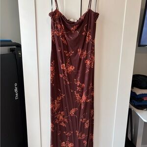 Reformation Red Sleeveless Slip Dress for Weddings